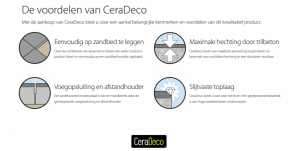 CeraDeco 90x90x5cm Nordica Dark Lux A. van Elk BV